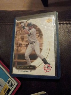 Derek Jeter Upper Deck Ovation Baseball Card