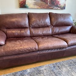 Large Leather Sofa