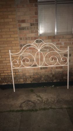 Queen sized iron headboard