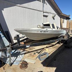 Fishing Boat Needs Work With Good Trailer