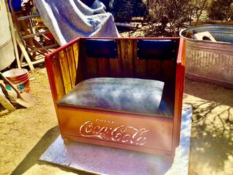 Restored Coca Cola Machine Into Bench 