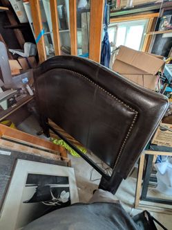 Leather headboard for queen size bed