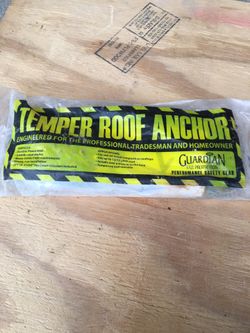 Temper roof anchor