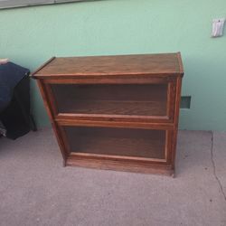 Vintage Oak Barrister Bookcase 