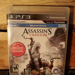 Assassin's creed 3 for PS3