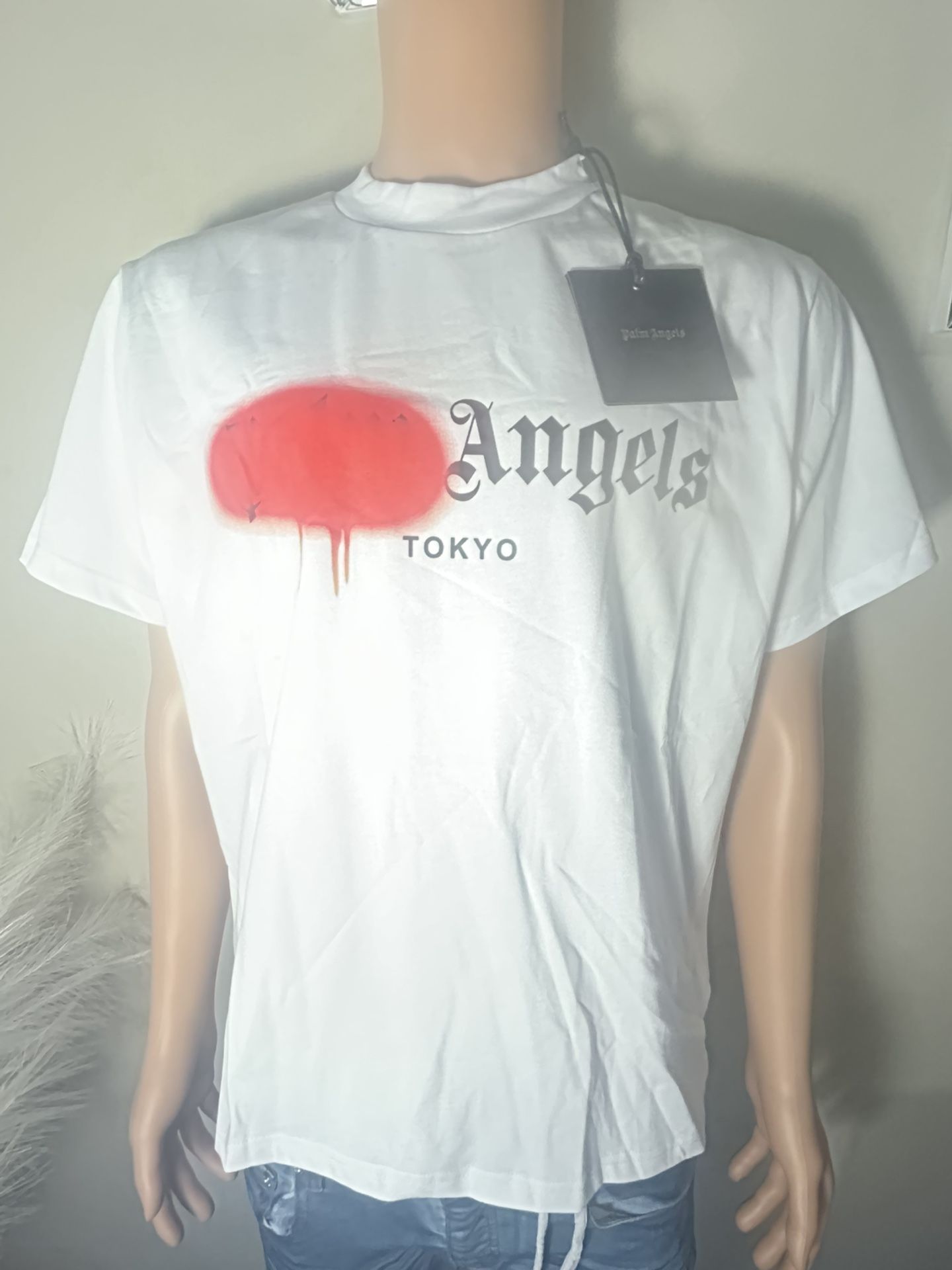 Palm Angles Tokyo Sprayed Logo T-shirt White - Small