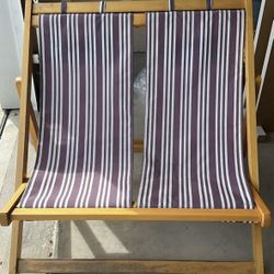 Double Reclining Sling Chair For Beach or Patio