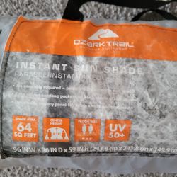 Instant Ozark trail sunshade tent