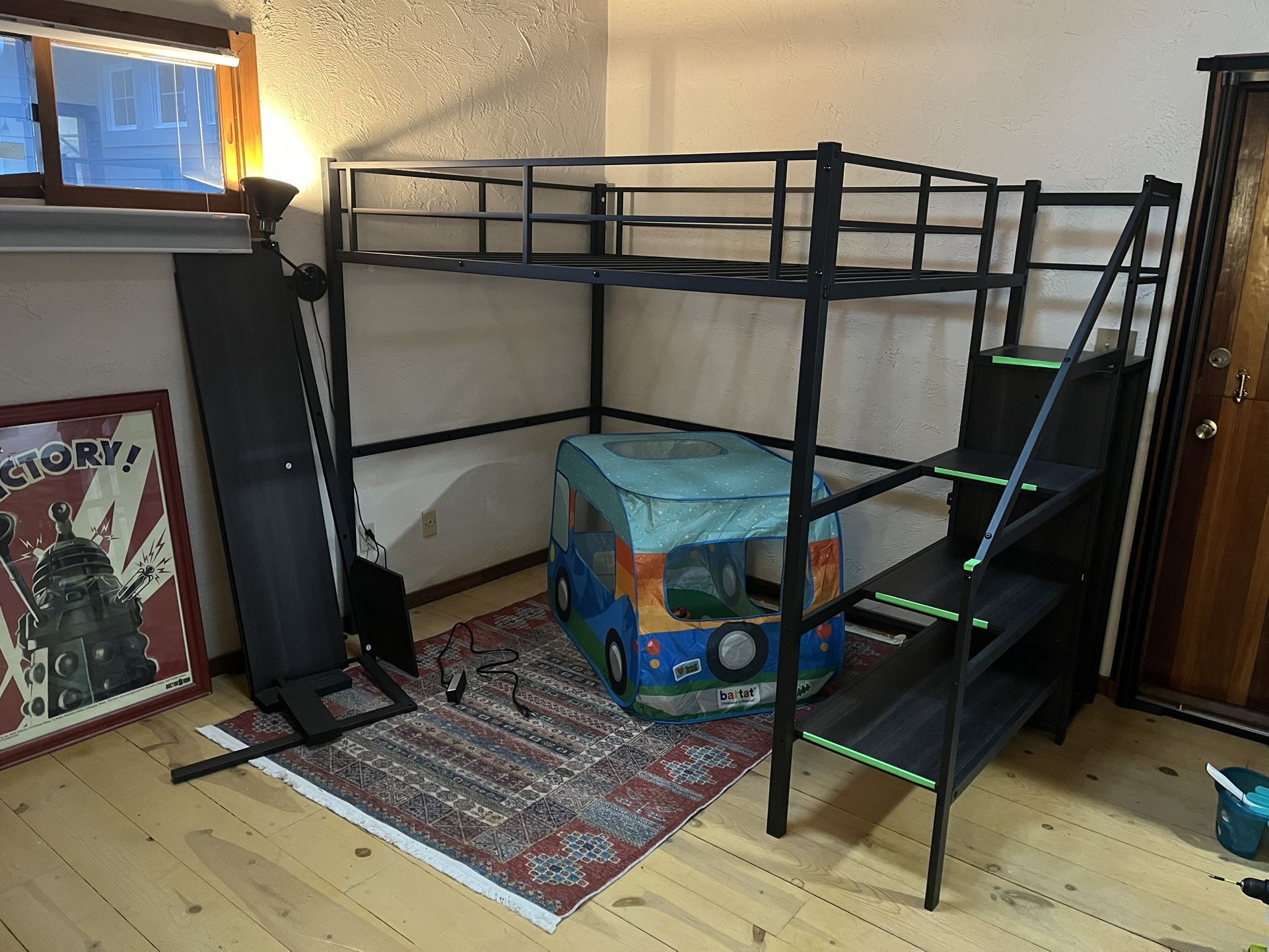 Full Loft Bed With Desk