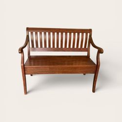 Antique 100% Wood Bench
