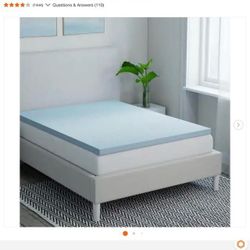 2 in. Gel Infused Memory Foam Mattress Topper - QUEEN.