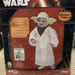 New Star Wars Yoda boy or girl size 24 month hooded robe and headpiece costume 