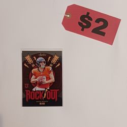 Bo Nix - 2024 Panini Absolute Football Rock Out - No. RO-BNX 