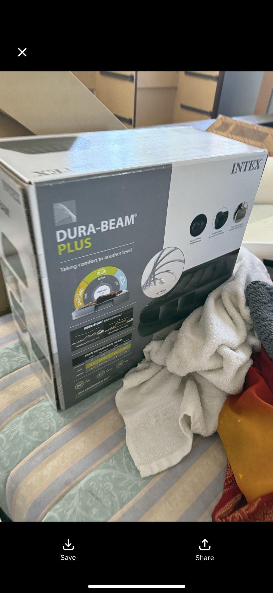 Intex Dura-Beam Plus Queen Air Mattress - Brand New in Box