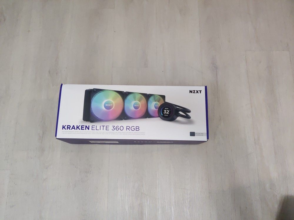 ❄️CPU WATER COOLER❄️ WITH LCD SCREEN! NZXT KRAKEN ELITE 360 RGB AIO