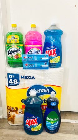 Household Bundle DEAL Fabuloso, Ajax, Charmin,Crest