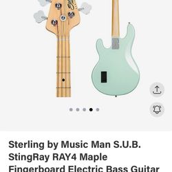 Sterling Electric Bass Guitar 