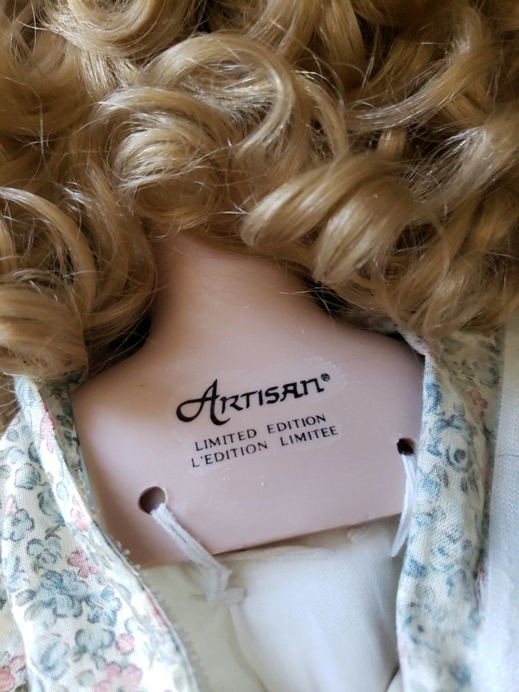 Collectible " ARTISAN" L.E. PORCELAIN DOLL