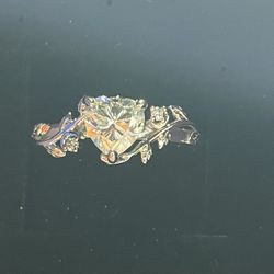 Heart Shaped Moissanite Ring
