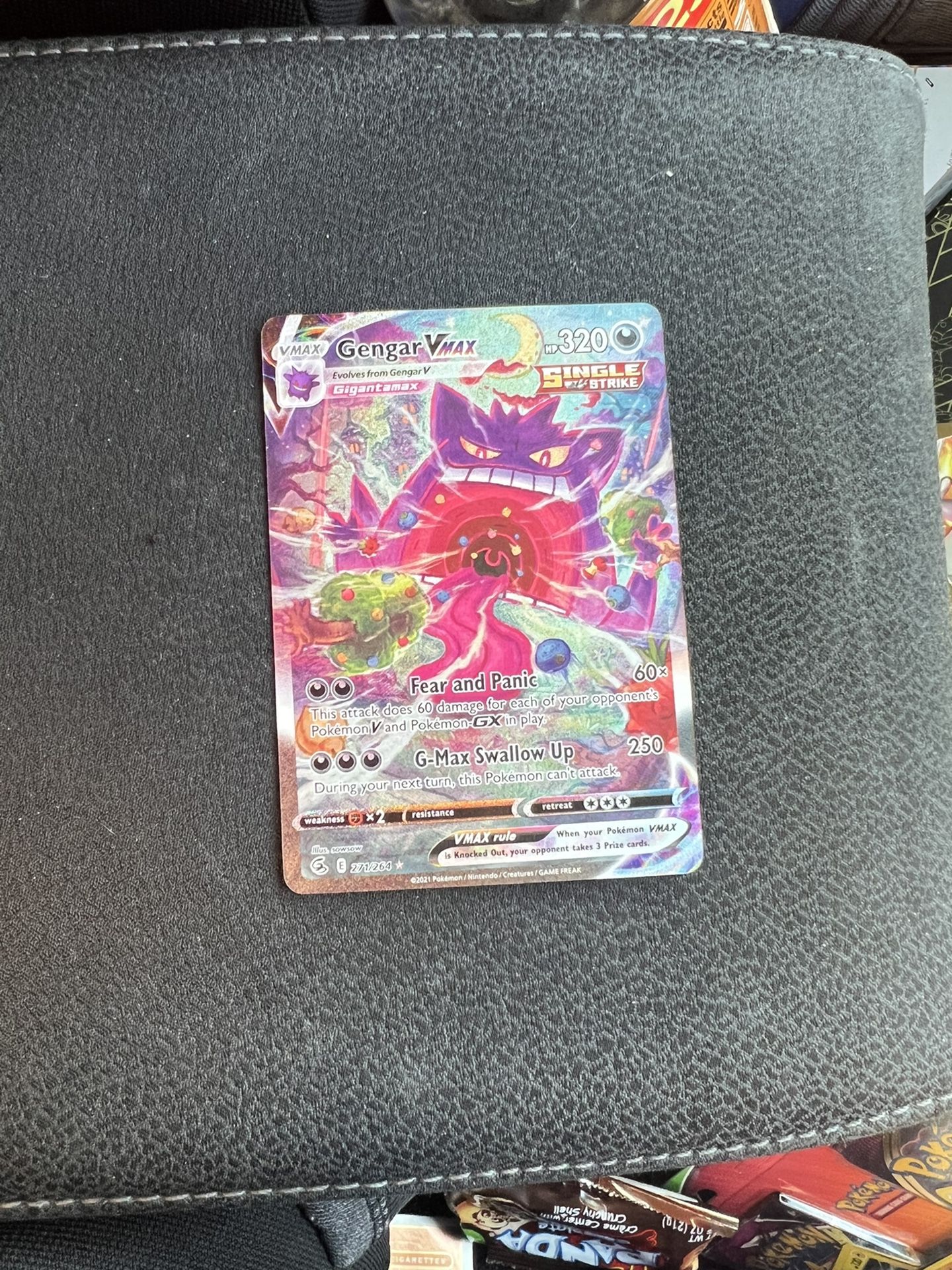 Pokemon Fushion Strike Gengar VMAX Alternate Art