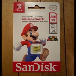 NEW SanDisk 256GB microSDXC Card for Nintendo Switch