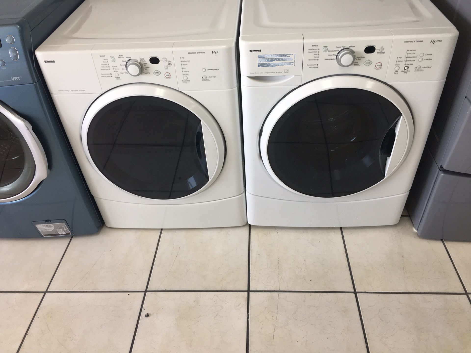 Kenmore frontload washer dryer set $39 down. No credit needed