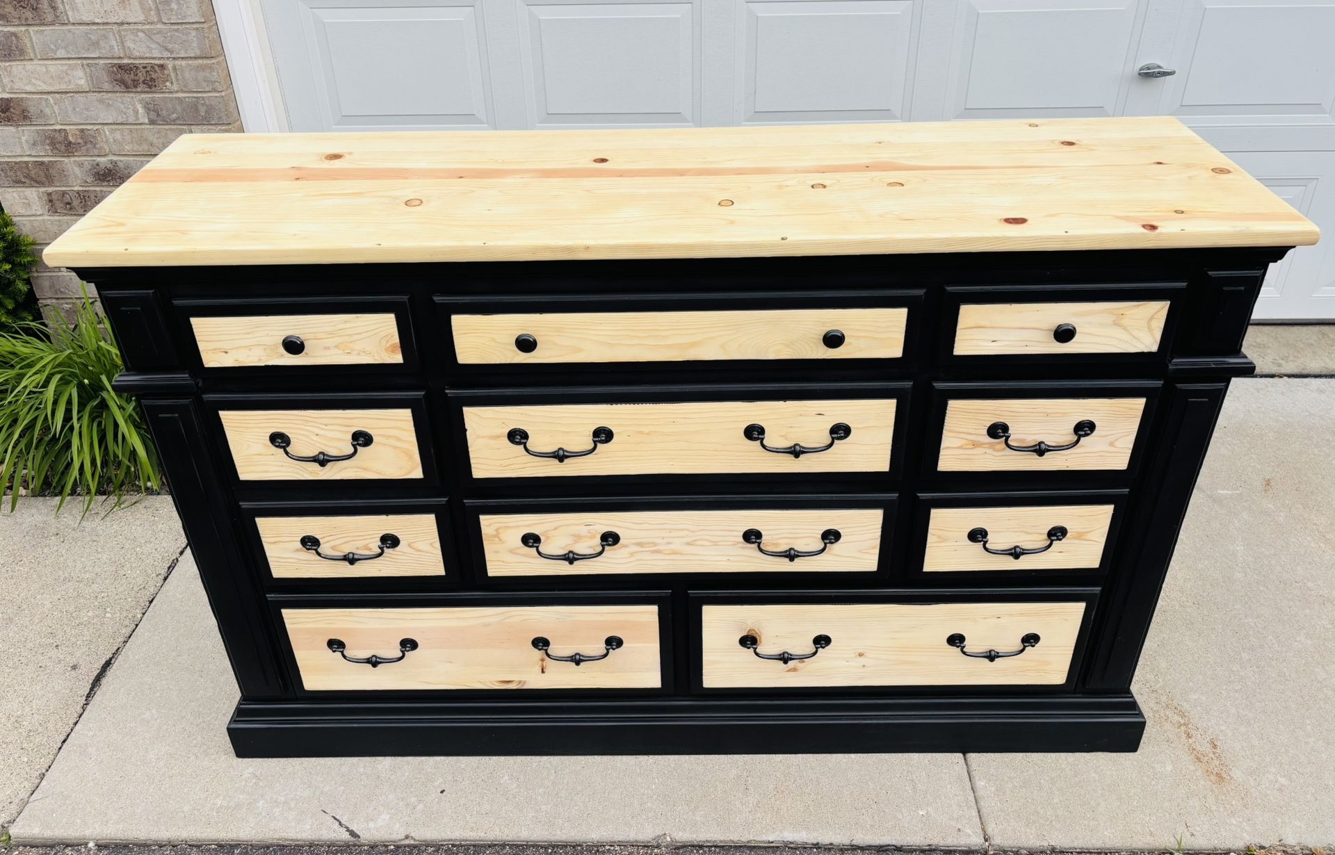 Beautiful 2 Tone Solid Wood Dresser