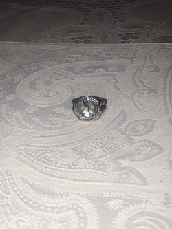Silver Plated Ring Opal