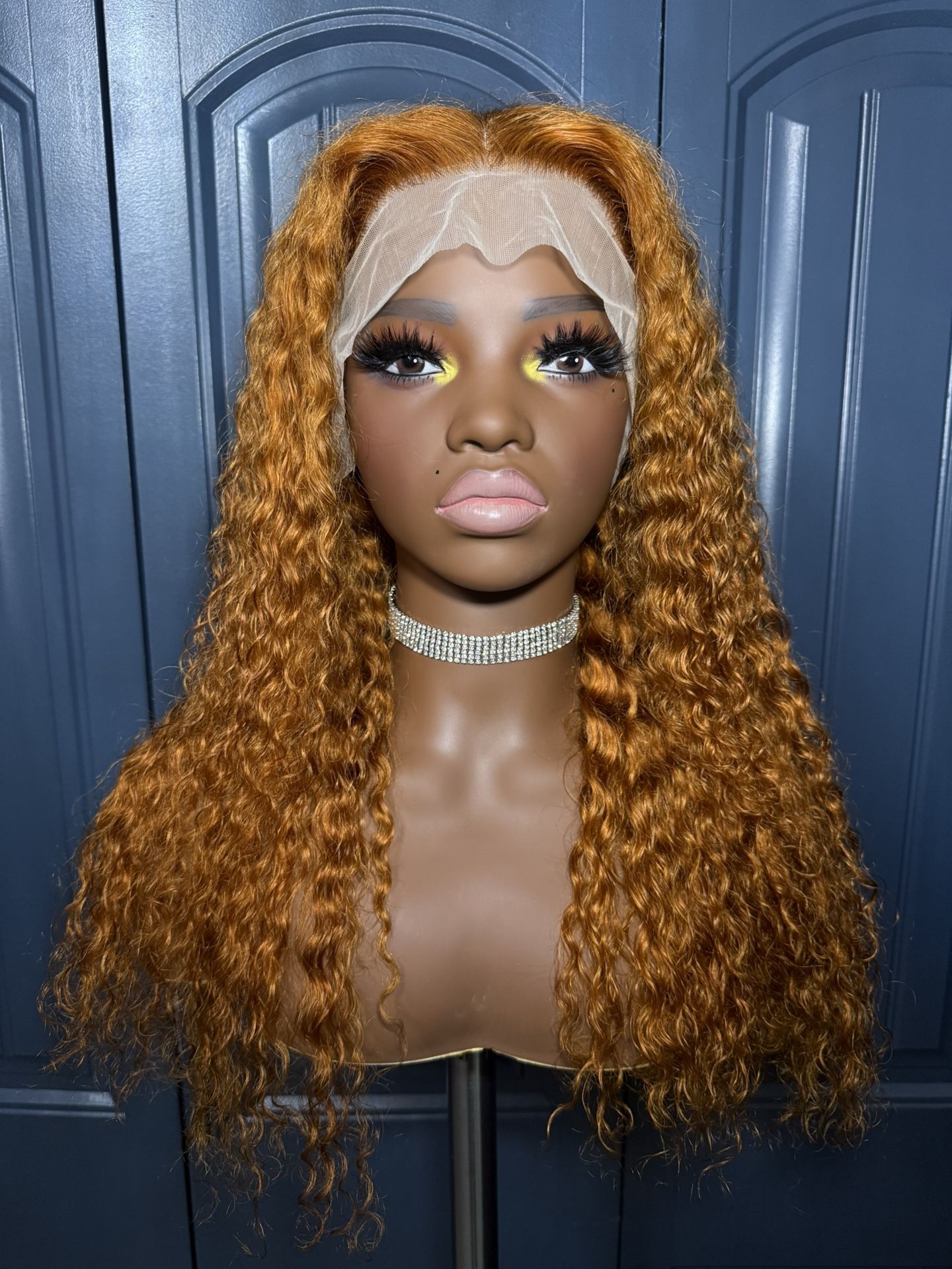 WIG 100% HUMAN HAIR GINGER 26”