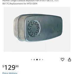 Brand New Lawn Mower Muffler – Replaces MTD (contact info removed)C / (contact info removed)C – Kumar Bros / JunShape OEM Fit