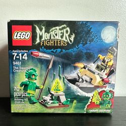 LEGO The Swamp Creature 9461 Monster Figures retired new sealed. Worn box.