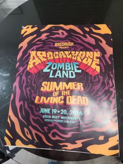 ZOMBIE LAND APOCALYPSE SUMMER OF THE LIVING DEAD POSTER