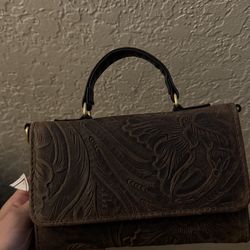 Vaquera Cowhide Mini Bag 🤎 Western Crossbody/Shoulder Bag – Perfect for Bailes & Jaripeos