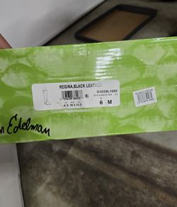 Edelman Regina Black Leather Size 6
