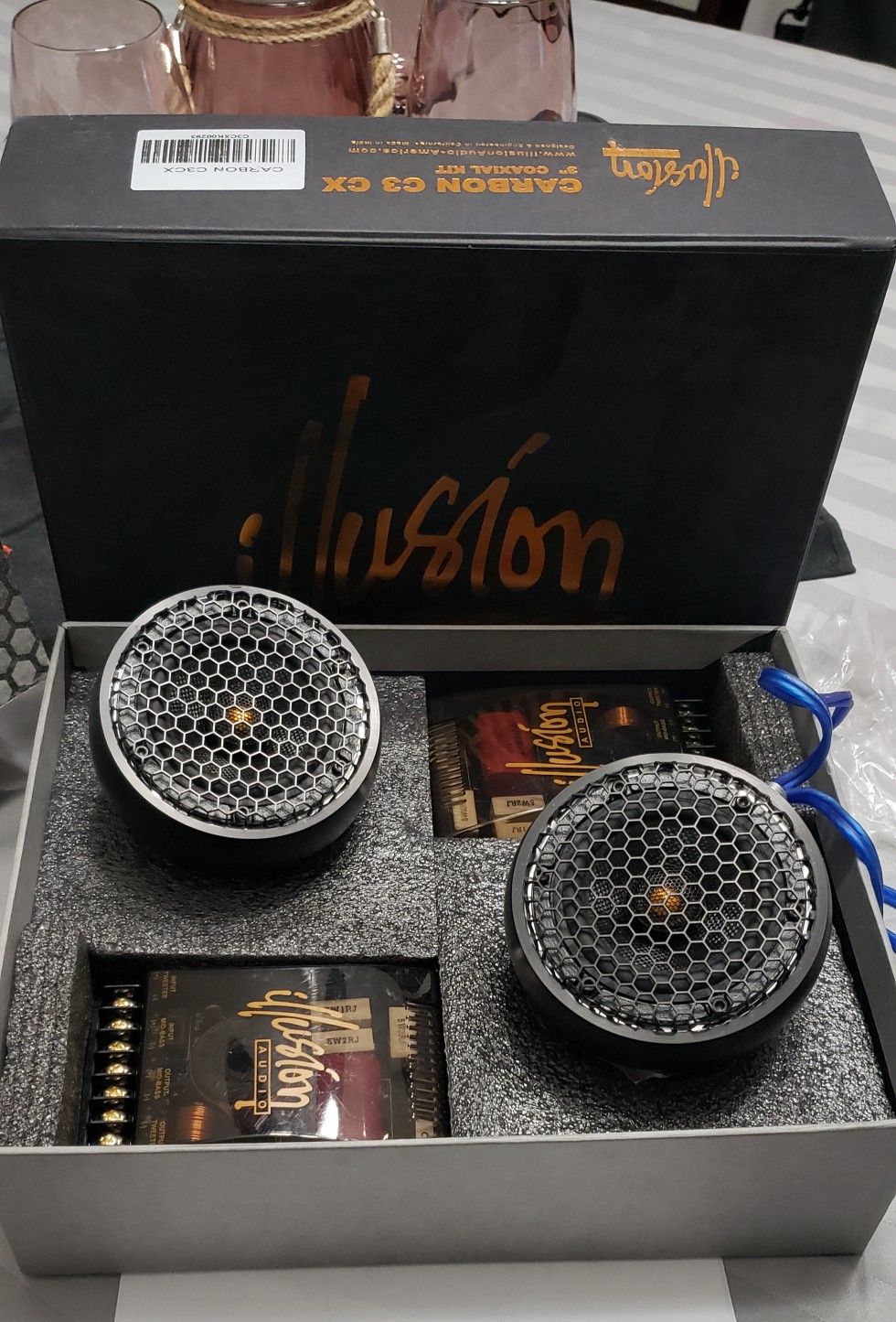 Illusion Audio carbon c3cx SQ car audio 3" component speakers