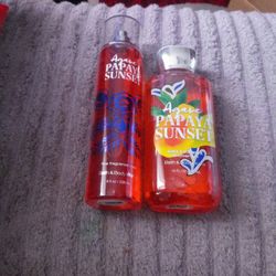 Agave Papaya. Sunset Mist & Shower Gel  