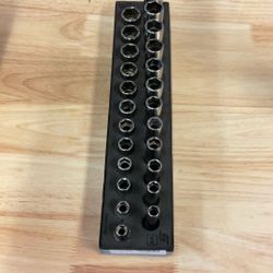 Snap-on Metric Deep And Shallow Socket Set (8-19mm)