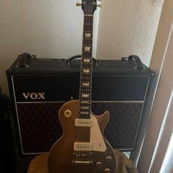 Gibson Les Paul Standard ‘50s P90 Gold Top Electric Guitar 