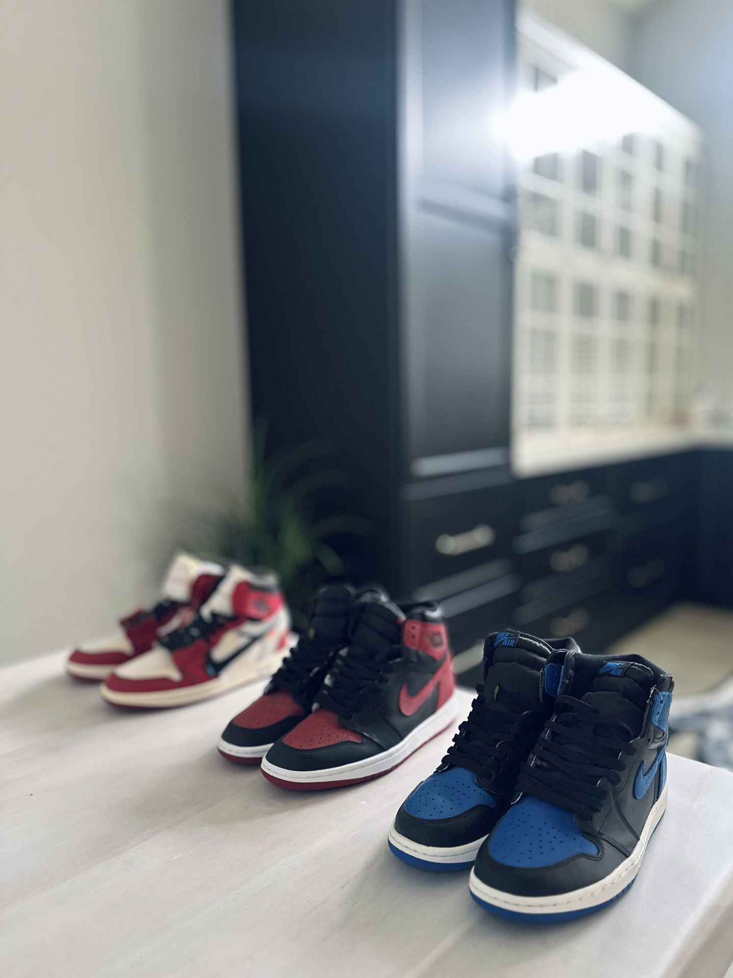Jordan 1 High OG Royal (Blue / Black) And Bred (Red / Black)