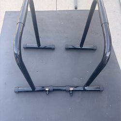 Relife Sports Adjustable Dip Bar Heavy Duty Dip Station Power Tower Dip Station Pull up Bar Power Rack Max Weight 300lbs Black