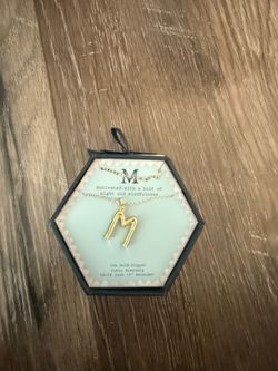M necklace