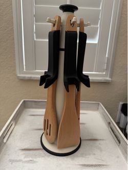 5-Piece Beech Wood Kitchen Utensil Set (NEW)