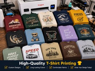 Custom T-Shirt Printing ✅ Any Design You Want