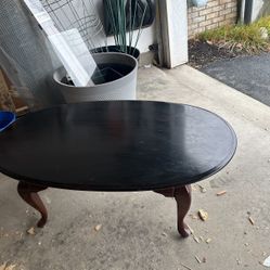 Oval Cherry Wood Table 