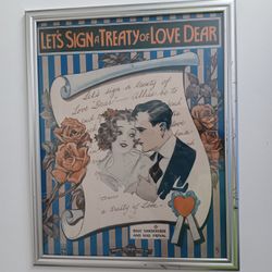 Romantic Let's Sign A Of Love Dear