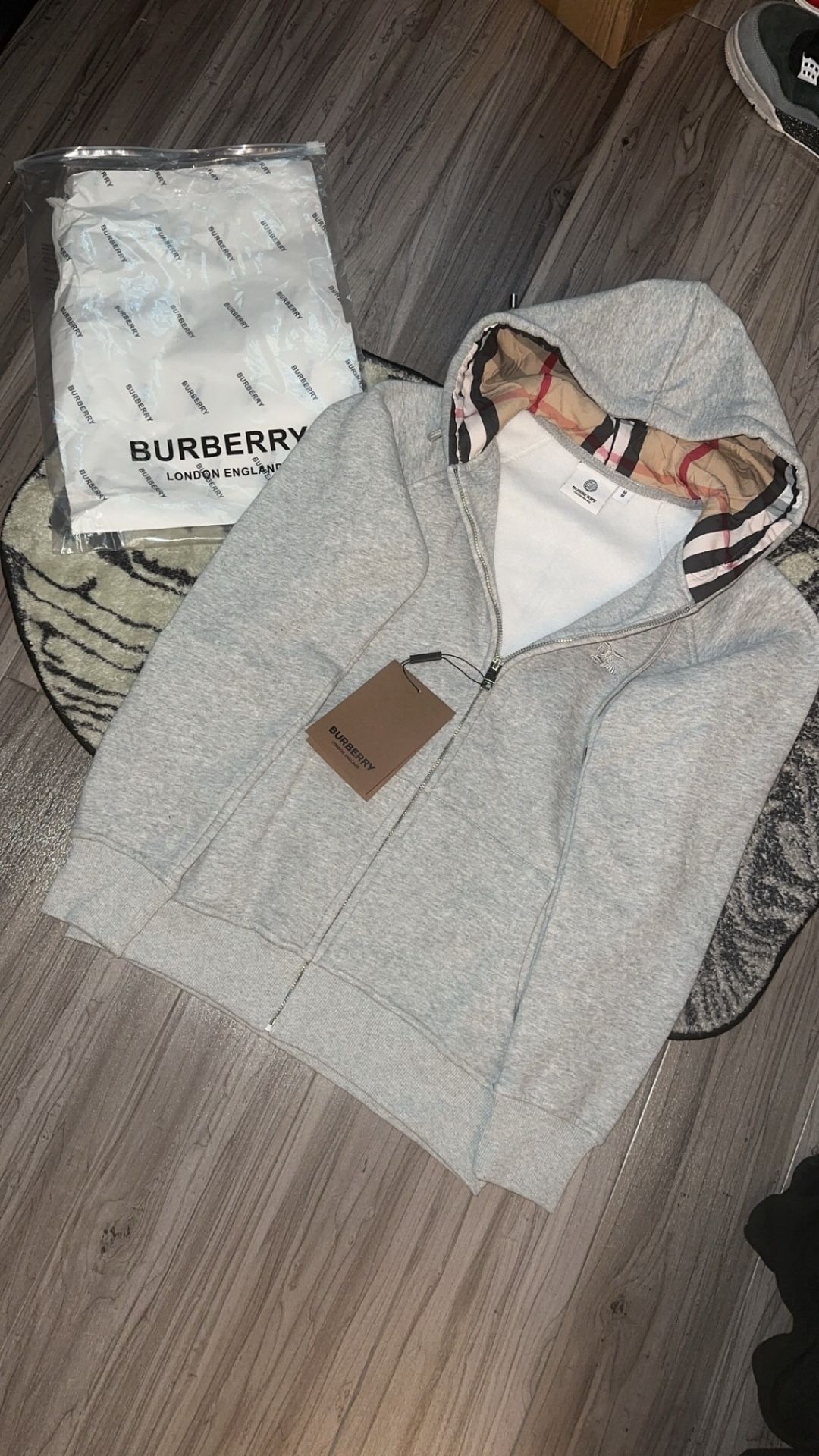 Burberry Zip-Up Hoodie