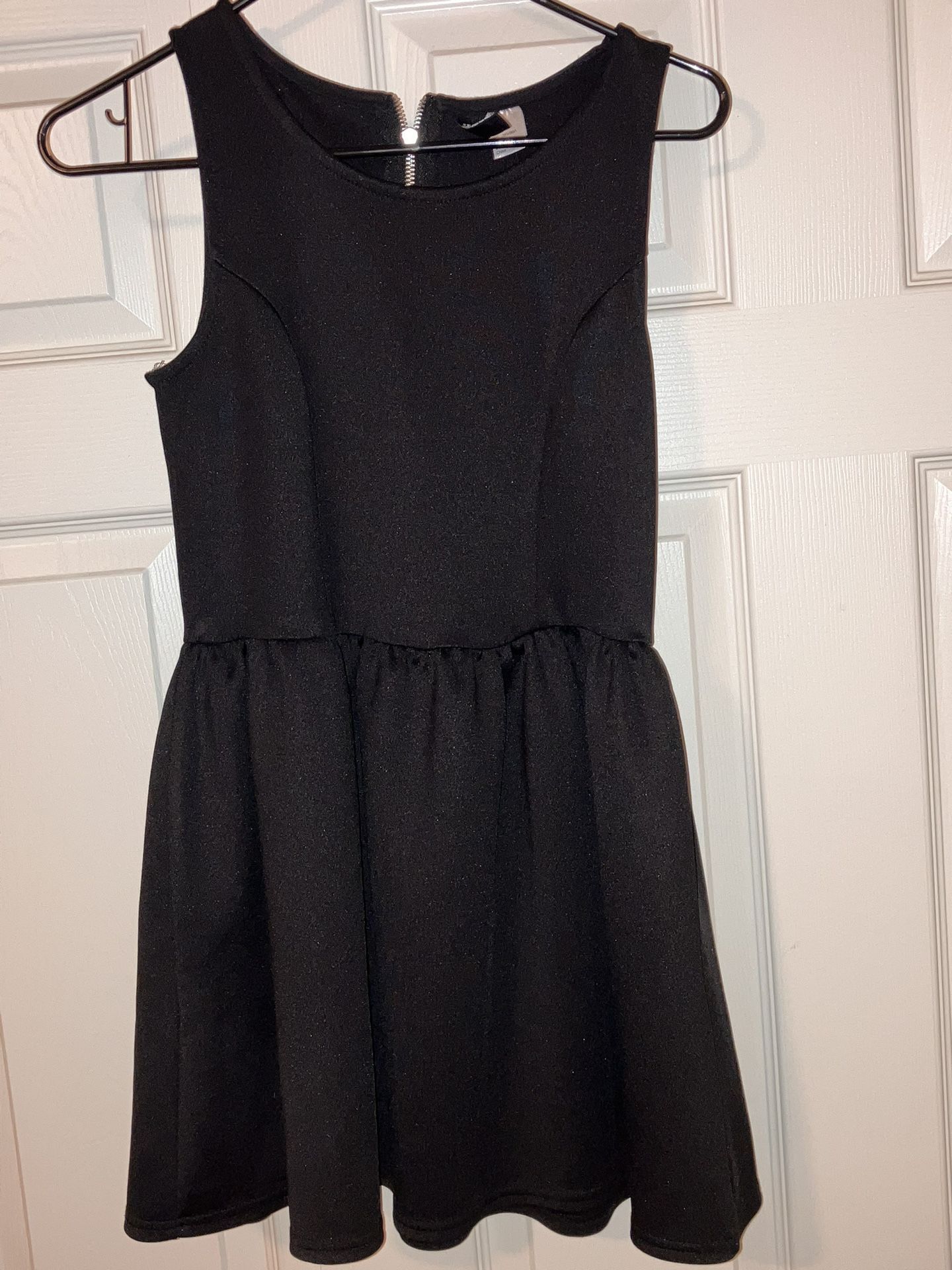 Black A-line dress