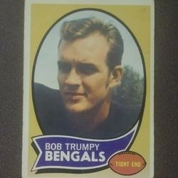 1970 Topps Bob Trumpy Cincinnati Bengals #110 Rookie RC Football Card Vintage Collectible NFL 