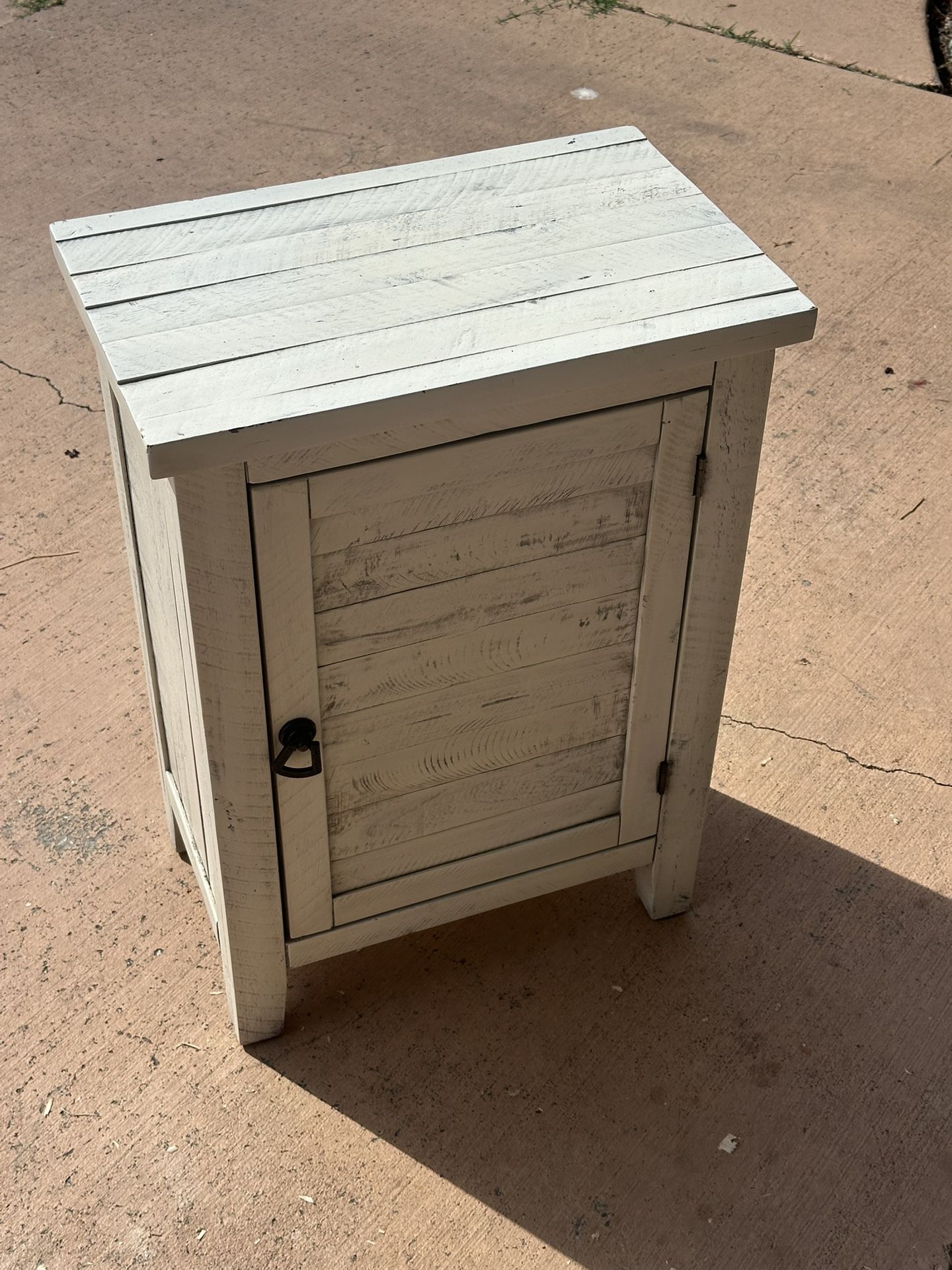 Rustic Farmhouse Nightstand Or End Table