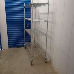 Metal Wire Rack With 4 Adjustable Shelves 